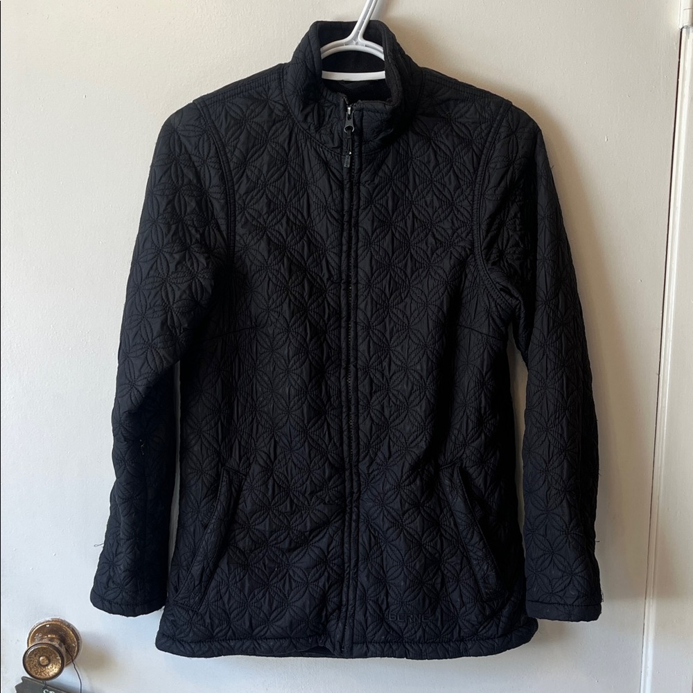Women's Black Quilted Utility Jacket